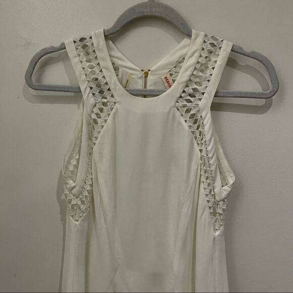 Rebecca Taylor White Diamond Shift Dress Size 4 NWT - Picture 2 of 10